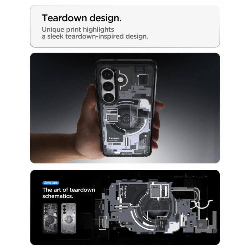 Husa Samsung Galaxy S26 Plus Spigen Ultra Hybrid MagSafe, negru/transparenta