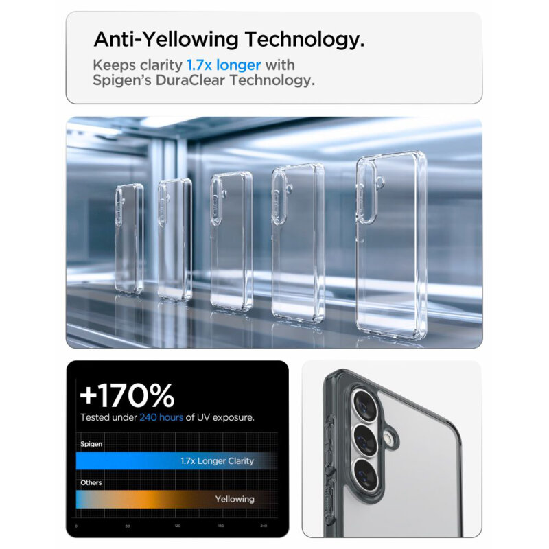 Husa Samsung Galaxy S26 Plus Spigen Ultra Hybrid, gri