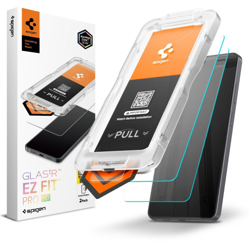 [Pachet 2x] Folie Samsung Galaxy S26 Ultra Spigen Glas.tR EZ Fit Pro HD, transparenta