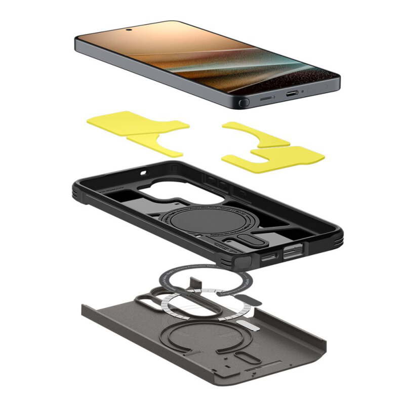 Husa Samsung Galaxy S26 Ultra Spigen Tough Armor MagSafe, cenusiu