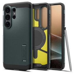Husa Samsung Galaxy S26 Ultra Spigen Tough Armor MagSafe, verde