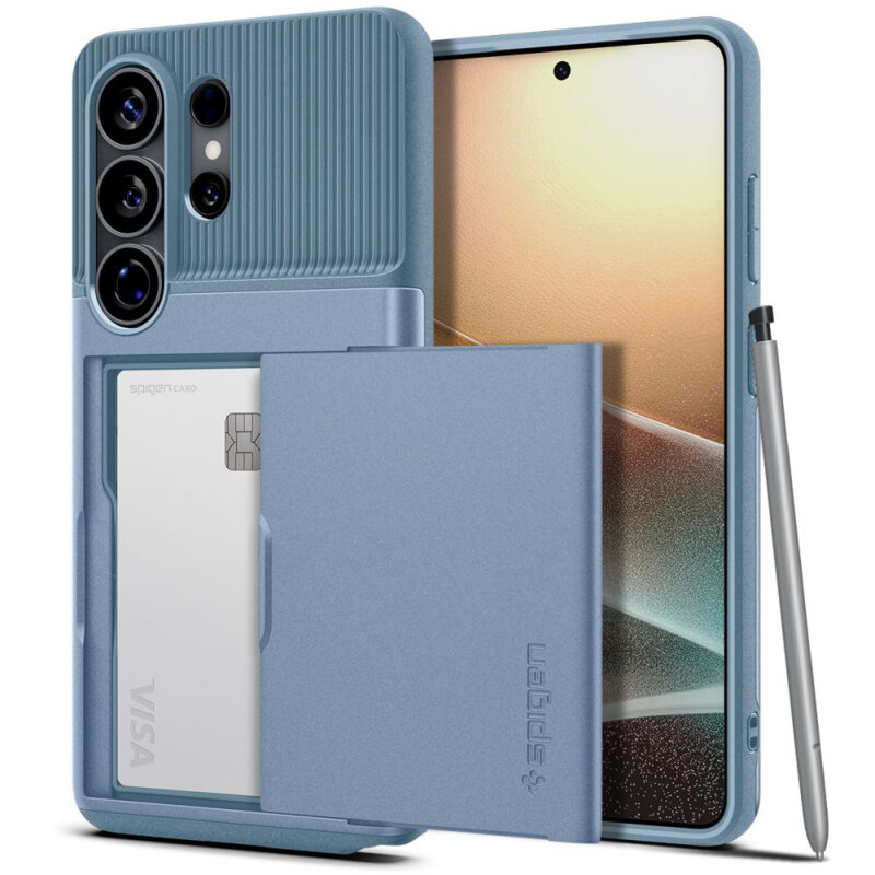 Husa Samsung Galaxy S26 Ultra Spigen Slim Armor CS, albastru