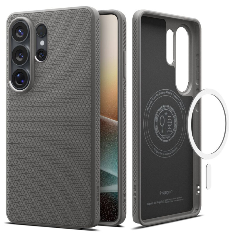 Husa Samsung Galaxy S26 Ultra Spigen Liquid Air MagSafe, cenusiu