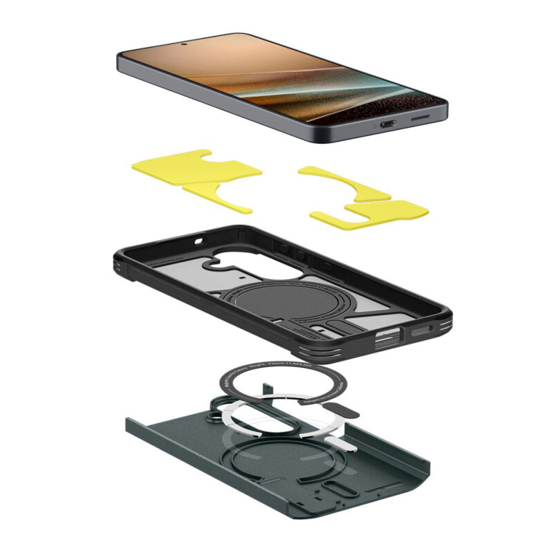 Husa Samsung Galaxy S26 Plus Spigen Tough Armor MagSafe, verde