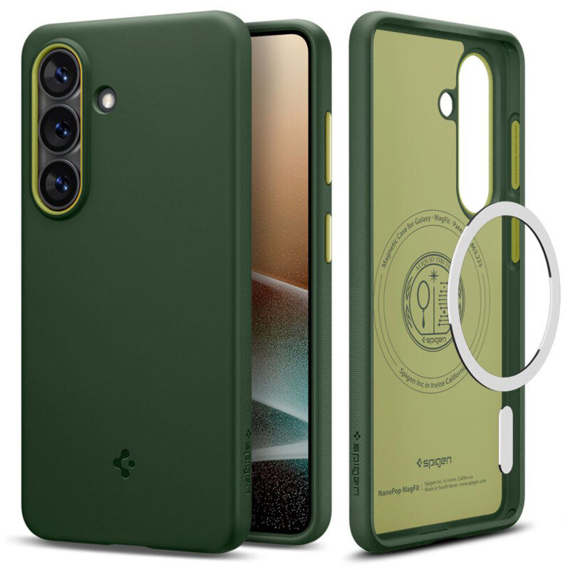 Husa Samsung Galaxy S26 Spigen Caseology Nano Pop MagSafe, verde