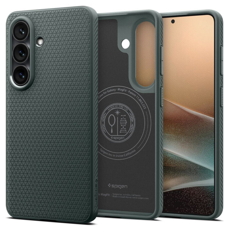 Husa Samsung Galaxy S26 Plus Spigen Liquid Air MagSafe, verde