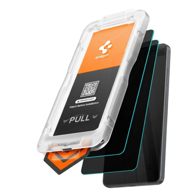 [Pachet 2x] Folie Samsung Galaxy S26 Spigen Glas.tR EZ Fit Pro HD, privacy