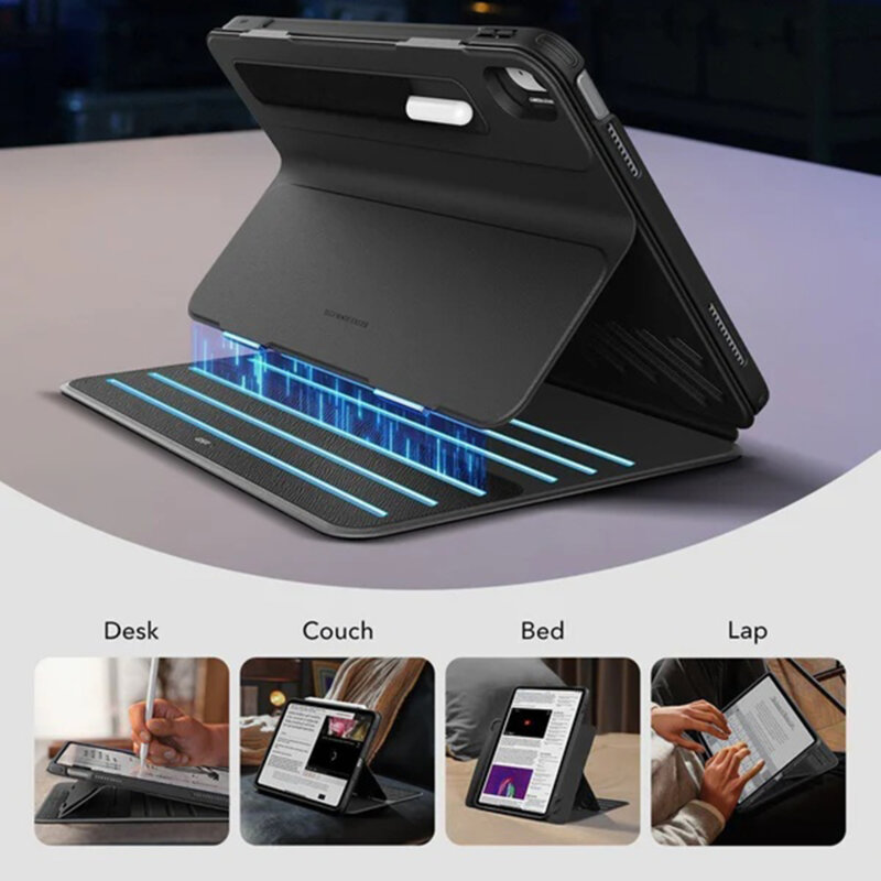 Husa iPad 12 (2026) ESR Shift Magnetic, albastru