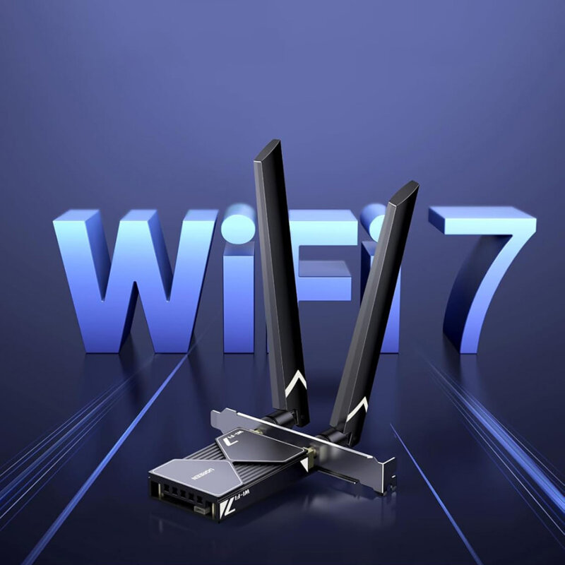 Placa de retea PCIe Wi-Fi 7 Windows 11 Ugreen, negru, 55204