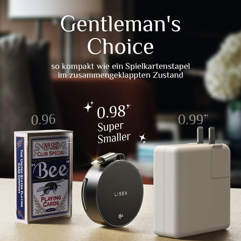 Incarcator Qi2 cu cablu Type-C si incarcator priza Lisen, YL0324090008