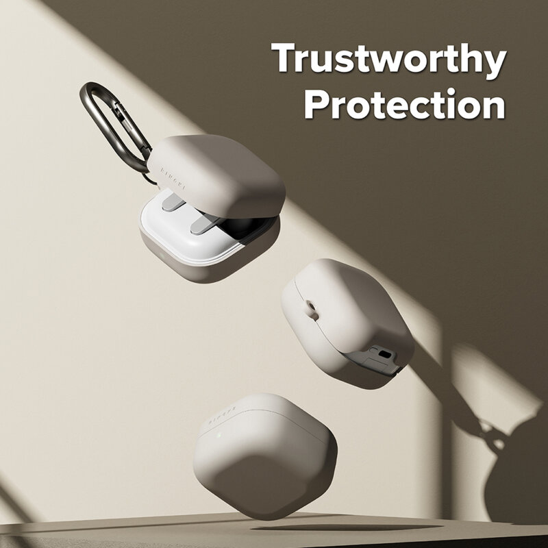 Husa Samsung Galaxy Buds 4 Ringke Silicone, bej