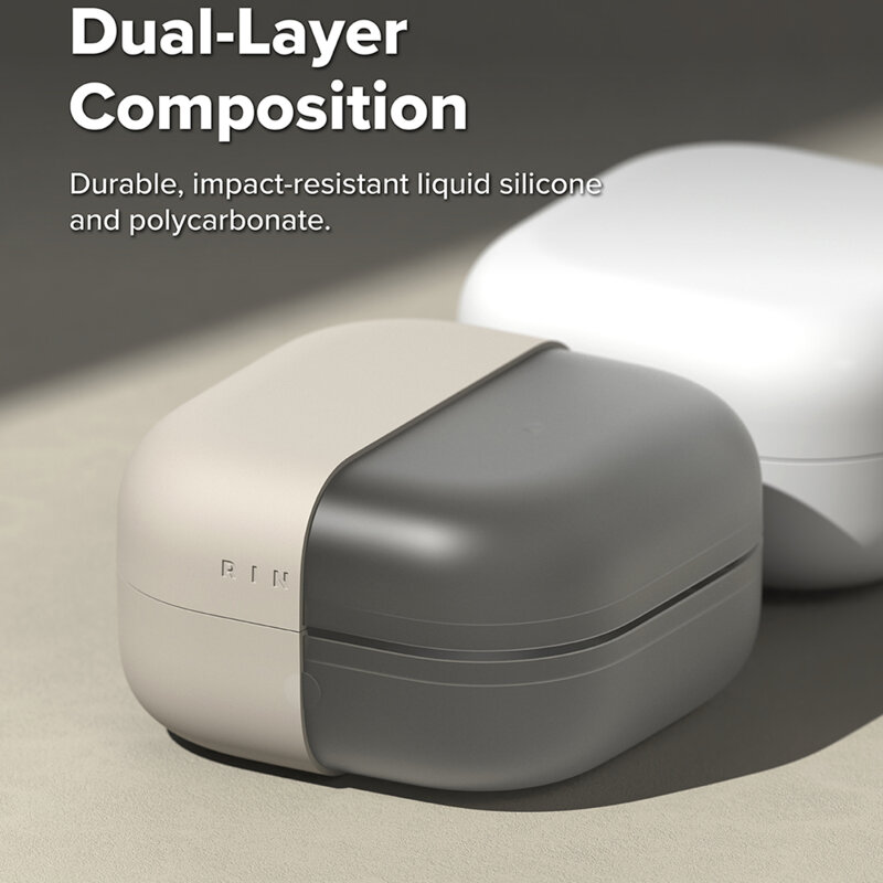 Husa Samsung Galaxy Buds 4 Ringke Silicone, bej