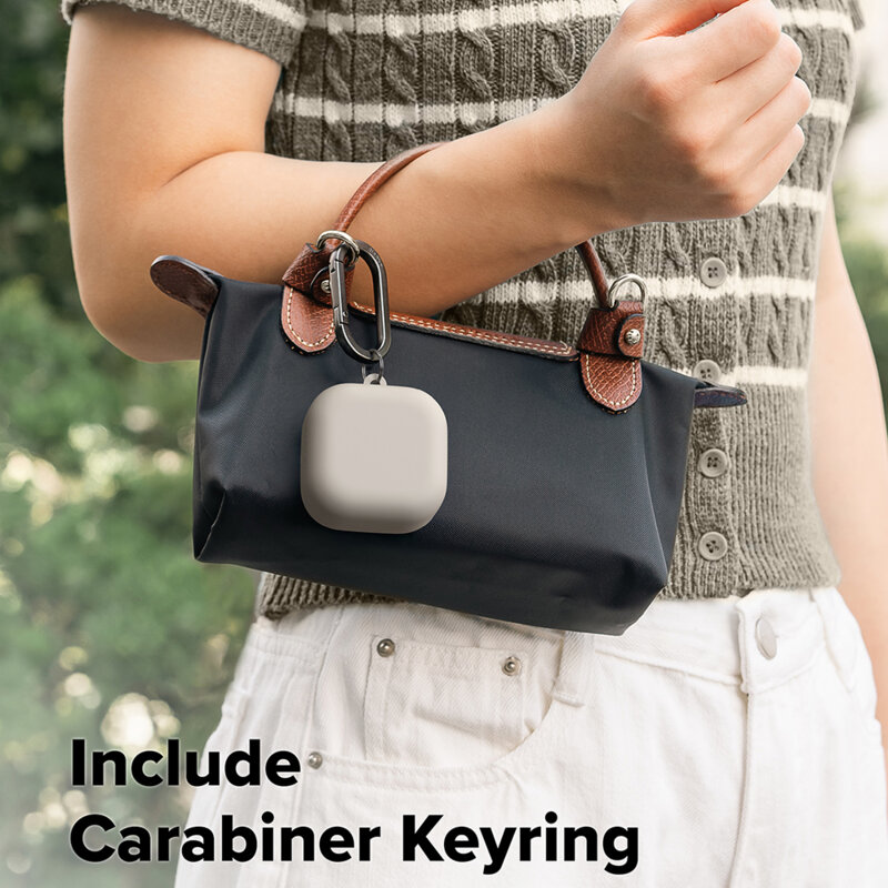 Husa Samsung Galaxy Buds 4 Ringke Silicone, bej