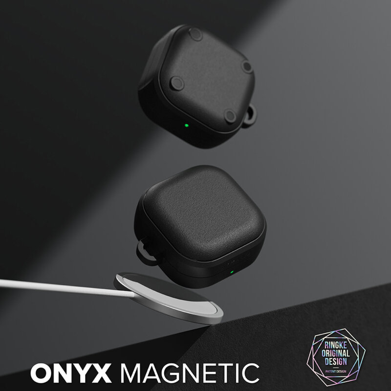 Husa Samsung Galaxy Buds 4 Ringk Onyx Magnetic, negru