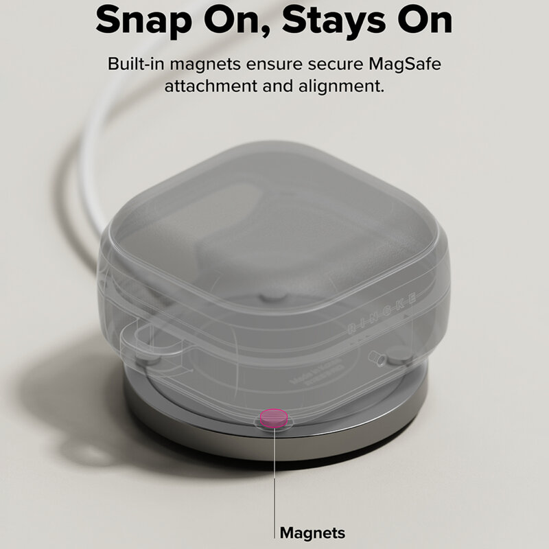 Husa Samsung Galaxy Buds 4 Pro Ringk Onyx Magnetic, oranj