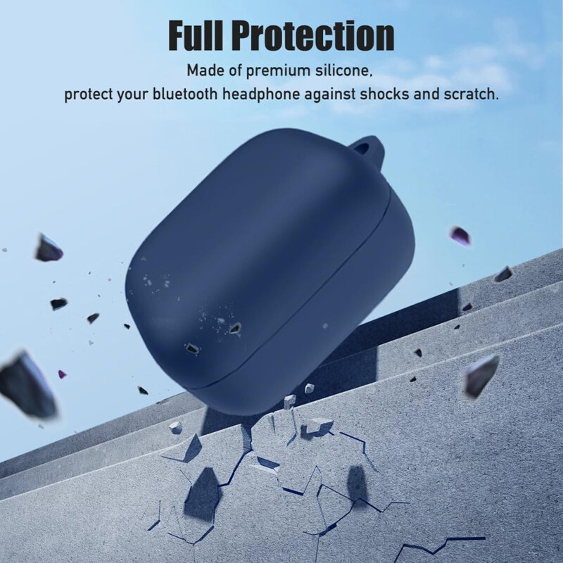 Husa Samsung Galaxy Buds 4 Pro Techsuit Silicone Case, alb