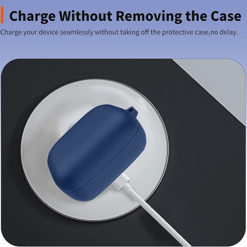 Husa Samsung Galaxy Buds 4 Pro Techsuit Silicone Case, negru