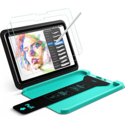 Folie sticla iPad 12 (2026) ESR Armorite Paper-Feel UltraFit Tray, transparenta