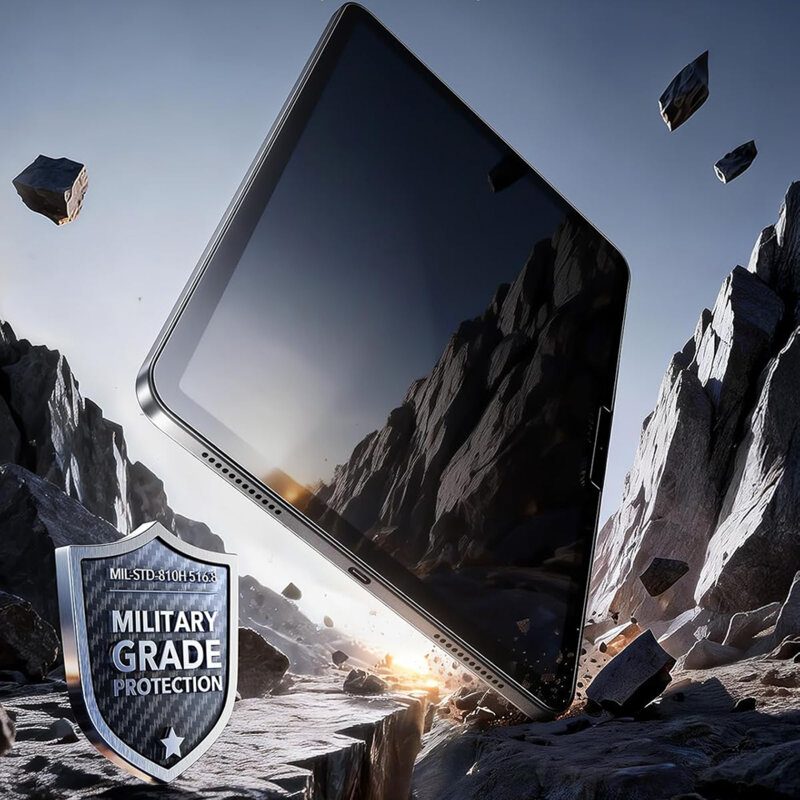 Folie sticla iPad Air 13 (2026) ESR Armorite Paper-Feel UltraFit Tray, transparenta