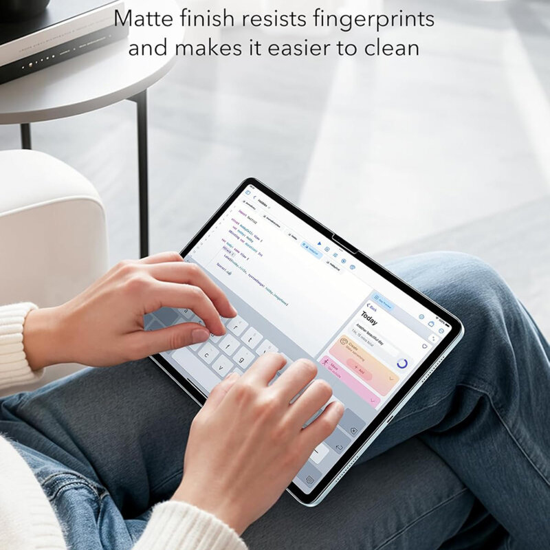 [Pachet 2x] Folie iPad 11 (2025) ESR Paper-Feel UltraFit Tray, transparenta