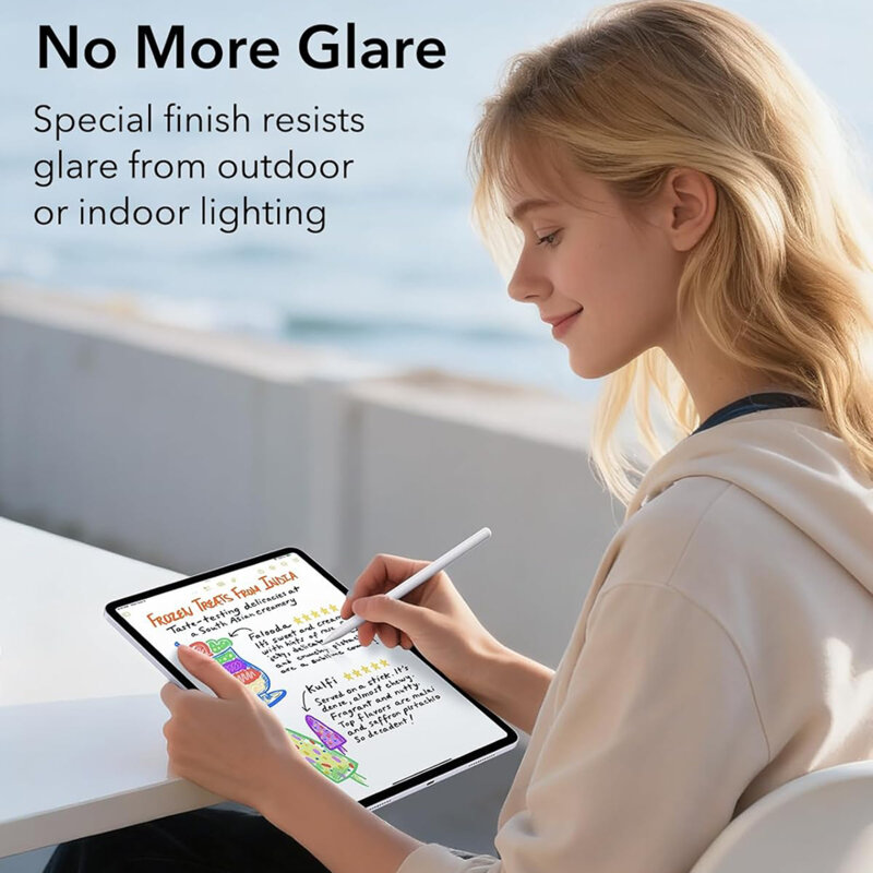 [Pachet 2x] Folie iPad Air 11 (2024) ESR Paper-Feel UltraFit Tray, transparenta