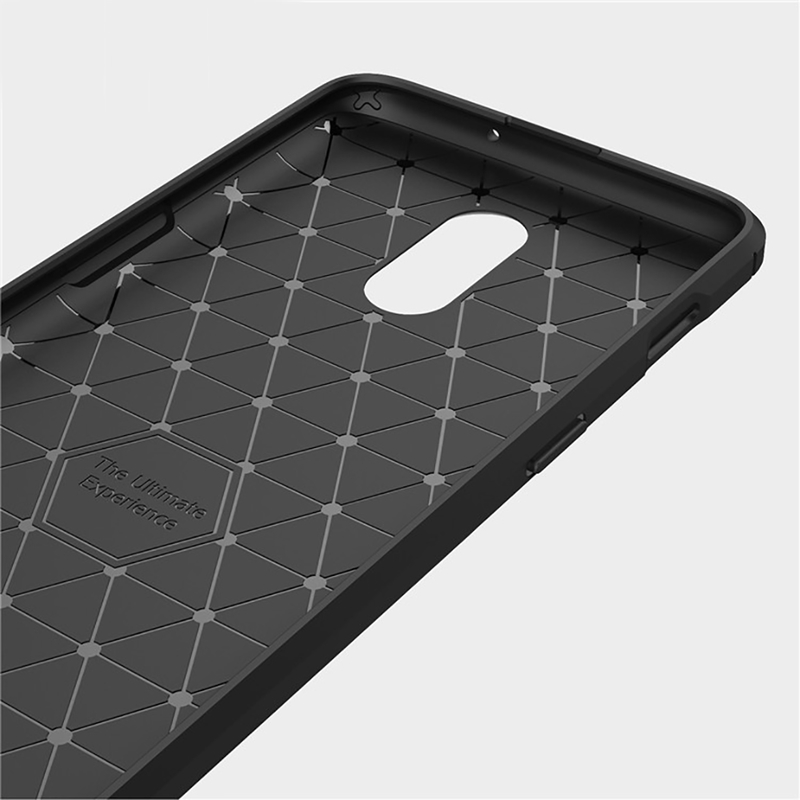 Husa OnePlus 6T Techsuit Carbon Silicone, gri