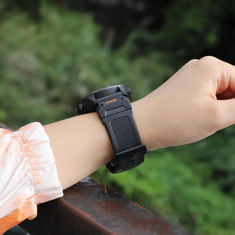 Curea Garmin Fenix 7 Pro Solar Techsuit, negru, W068