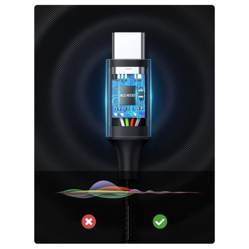 Cablu audio tip C la Jack 3.5mm Ugreen, 1m, gri, 20192