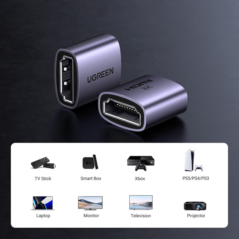 Adaptor video HDMI mama, 8K@60Hz, 48Gbps Ugreen, 90592
