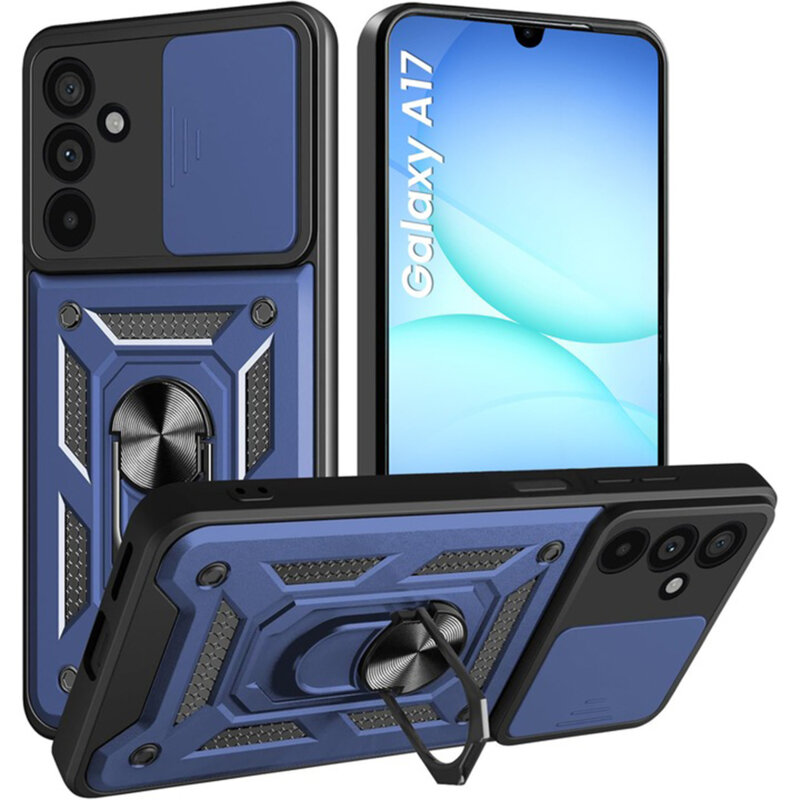 Husa Samsung Galaxy M17 protectie camera Techsuit CamShield Series, albastru