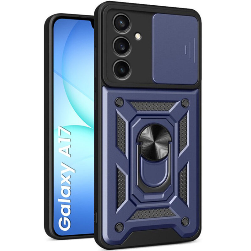 Husa Samsung Galaxy F17 protectie camera Techsuit CamShield Series, albastru