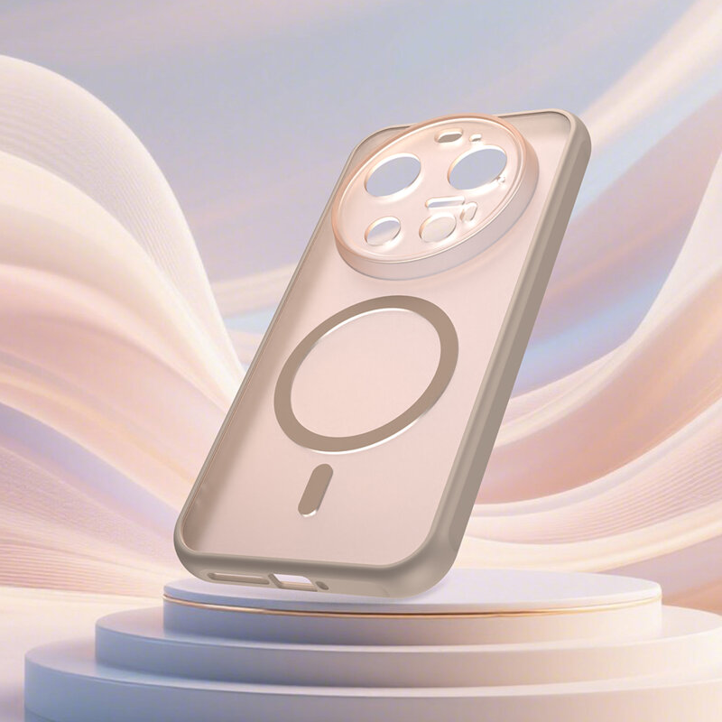 Husa Xiaomi 17 Ultra Techsuit HaloFrost II MagSafe, auriu