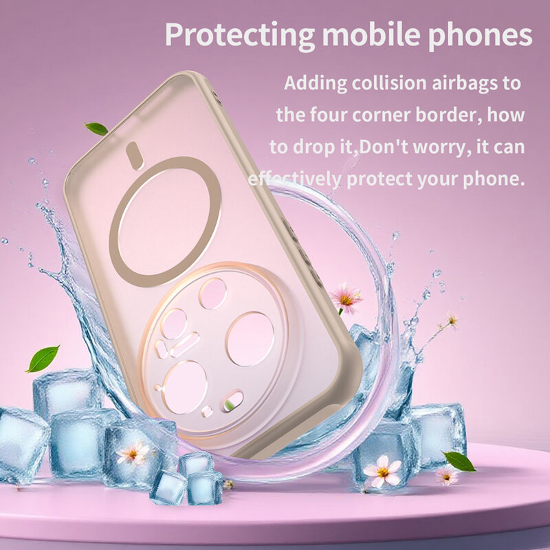 Husa Xiaomi 17 Ultra Techsuit HaloFrost II MagSafe, auriu