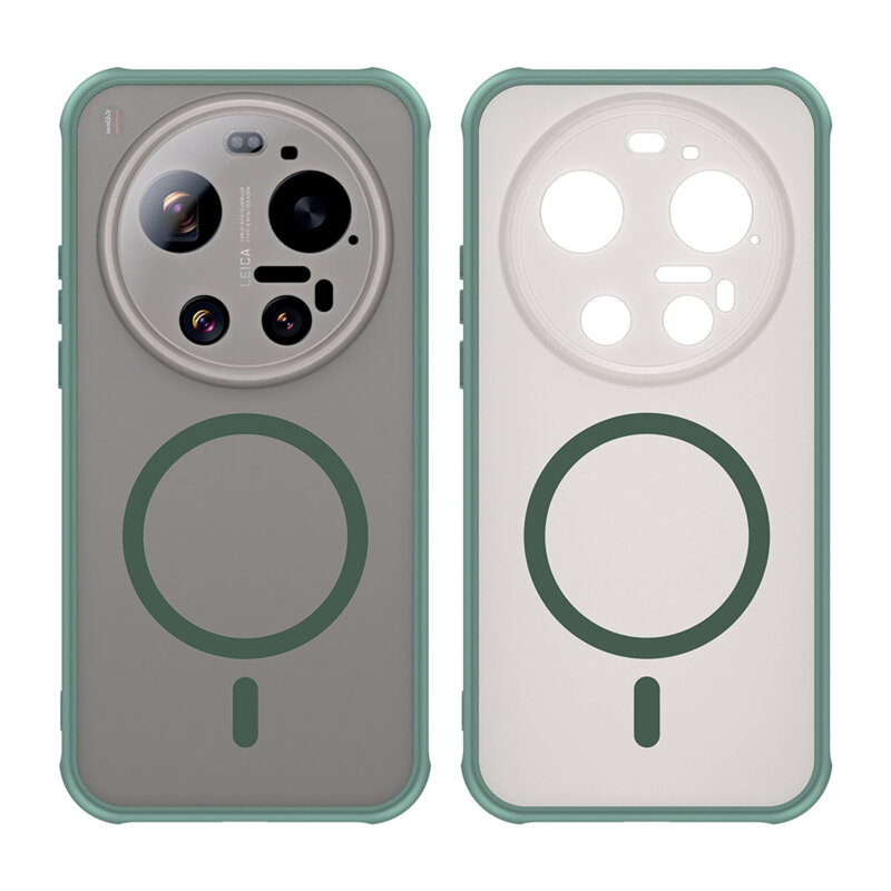 Husa Xiaomi 17 Ultra Techsuit HaloFrost II MagSafe, verde