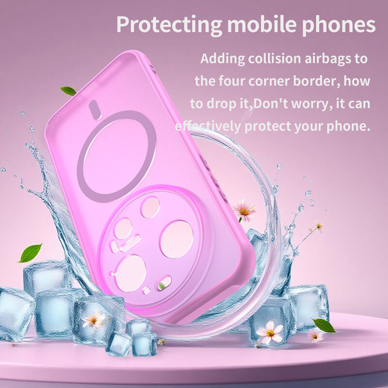 Husa Xiaomi 17 Ultra Techsuit HaloFrost II MagSafe, roz