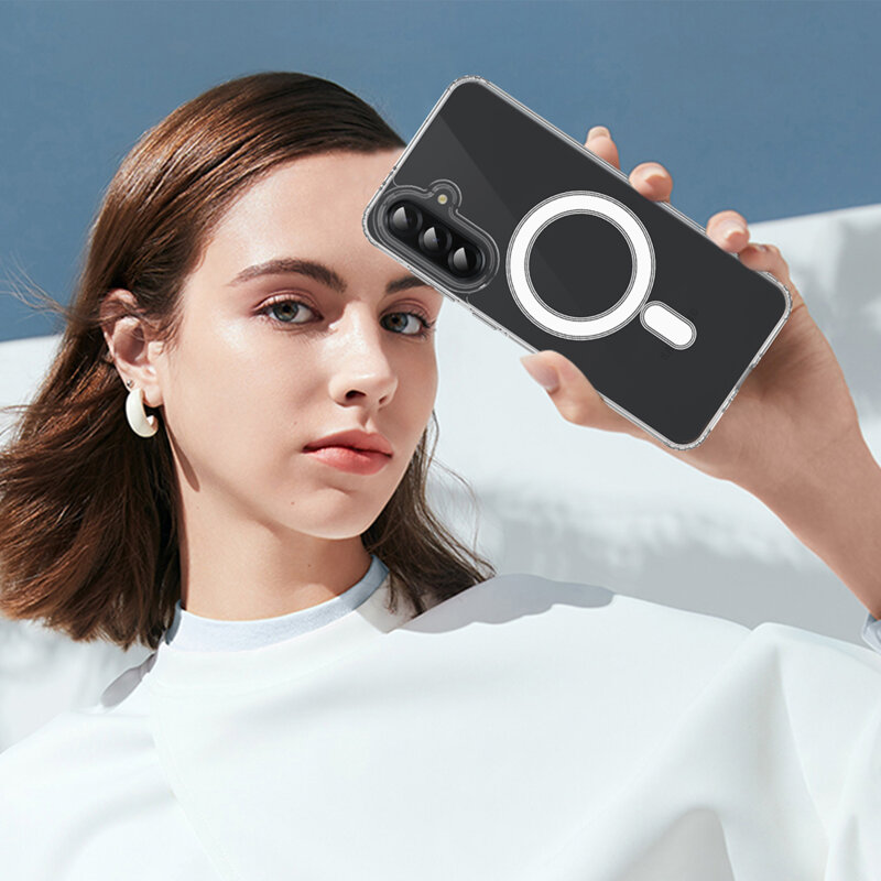 Husa Samsung Galaxy F17 Techsuit MagSafe Pro, transparenta