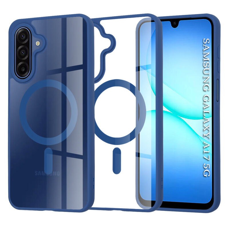 Husa Samsung Galaxy M17 Techsuit MagSafe Pro, albastru