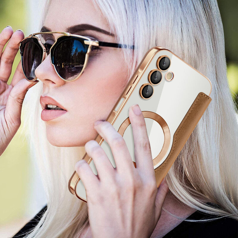 Husa Samsung Galaxy M17 Techsuit SmartMag Book Case, gri