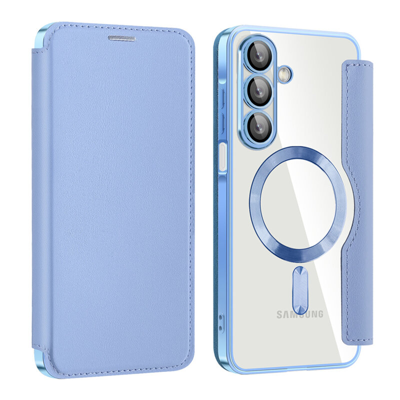 Husa Samsung Galaxy M17 Techsuit SmartMag Book Case, bleu
