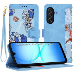Husa personalizata fete Samsung Galaxy F17 Techsuit FlipCraft, bleu