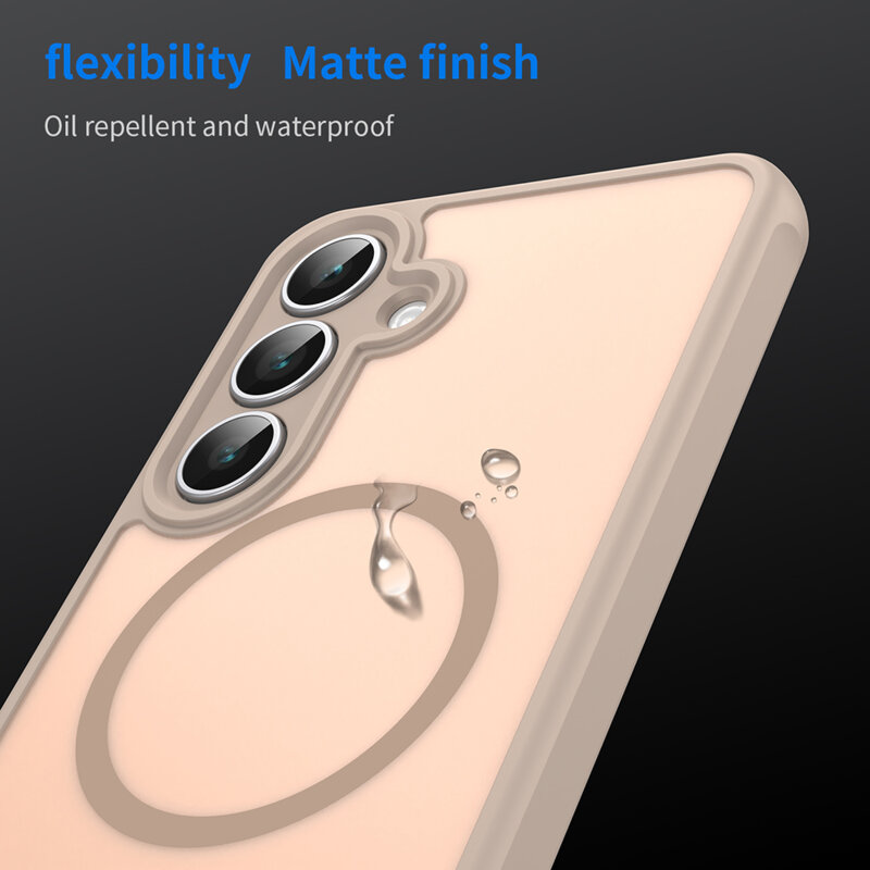 Husa Samsung Galaxy M17 Techsuit HaloFrost II MagSafe, auriu