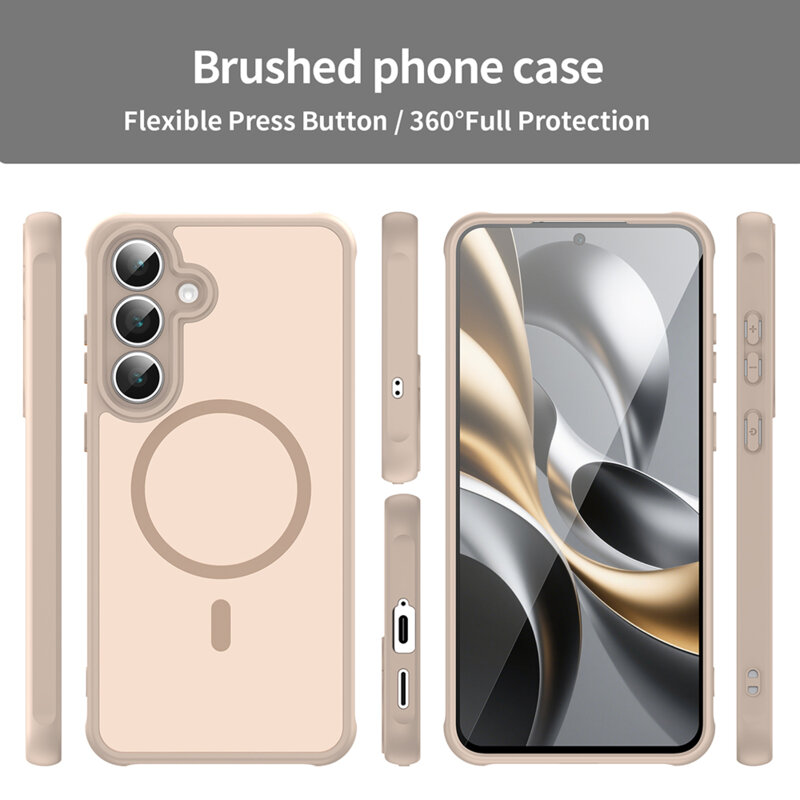 Husa Samsung Galaxy M17 Techsuit HaloFrost II MagSafe, auriu