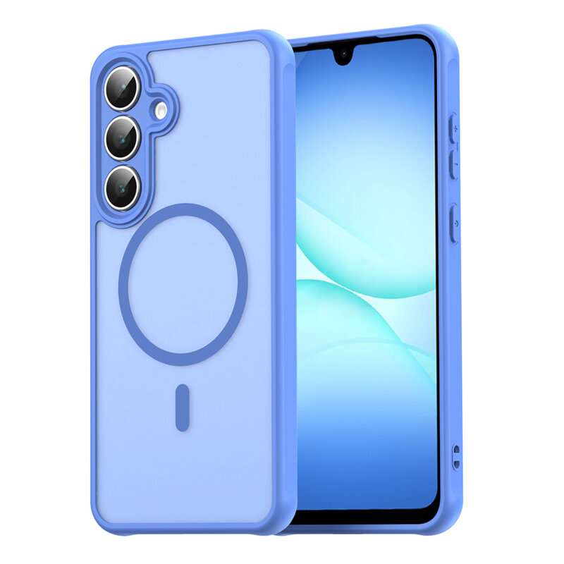 Husa Samsung Galaxy M17 Techsuit HaloFrost II MagSafe, albastru