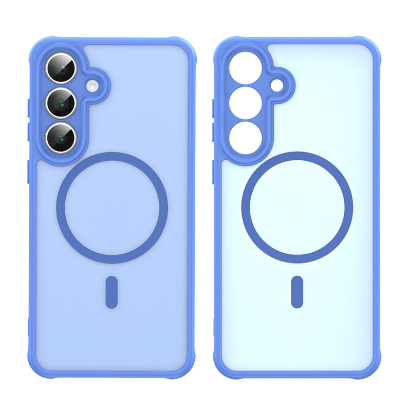 Husa Samsung Galaxy F17 Techsuit HaloFrost II MagSafe, albastru