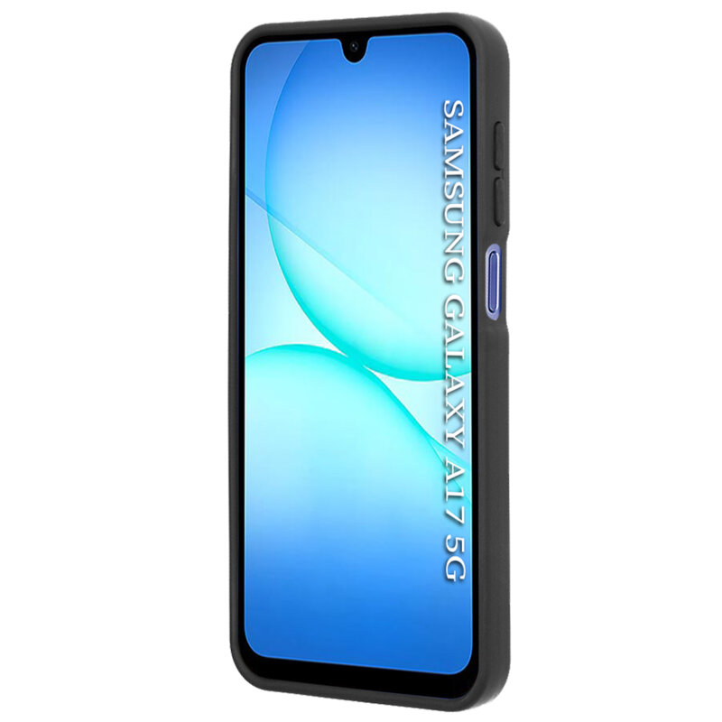 Husa Samsung Galaxy M17 Techsuit Glinth cu inel suport stand magnetic, negru