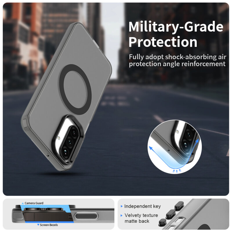 Husa Samsung Galaxy F17 Techsuit CandyCase MagSafe, negru