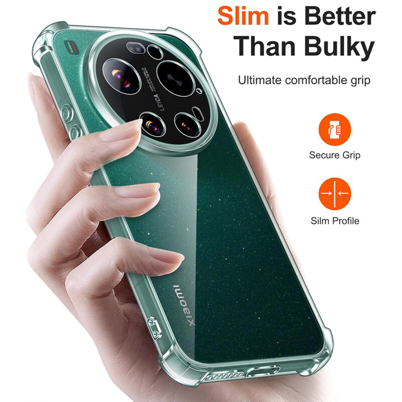 Husa Xiaomi 17 Ultra Techsuit Shockproof Clear Silicone MagSafe, transparenta