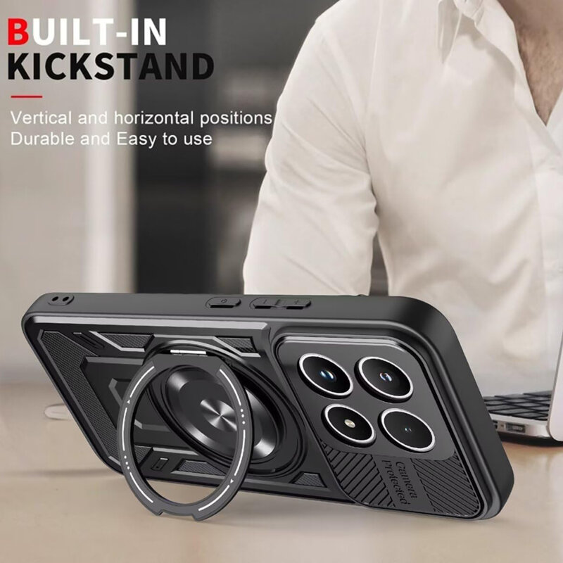 Husa Xiaomi 17 Techsuit RuggedCam, negru