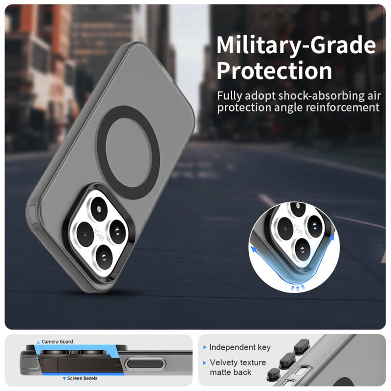 Husa Xiaomi 17 Techsuit CandyCase MagSafe, negru