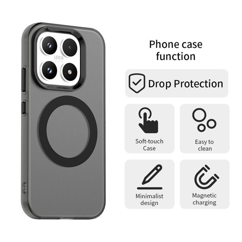 Husa Xiaomi 17 Techsuit CandyCase MagSafe, negru